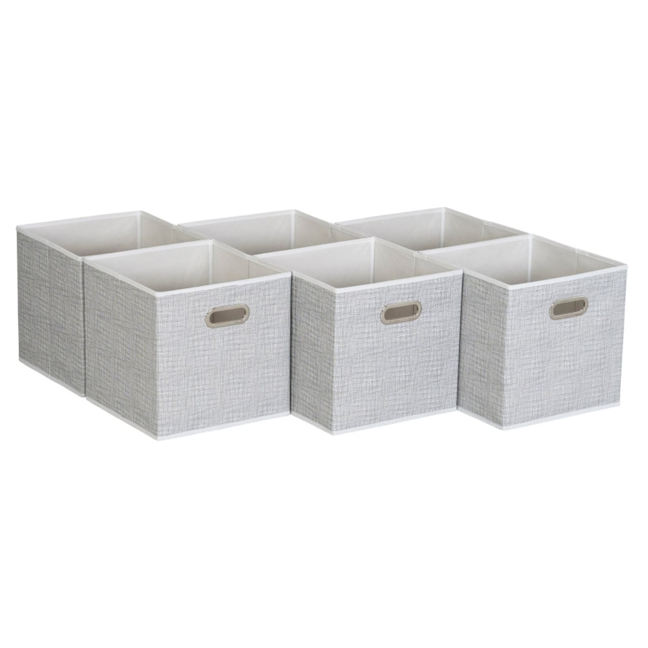 6 Pack Household Essentials 11" Fabric Storage Bins